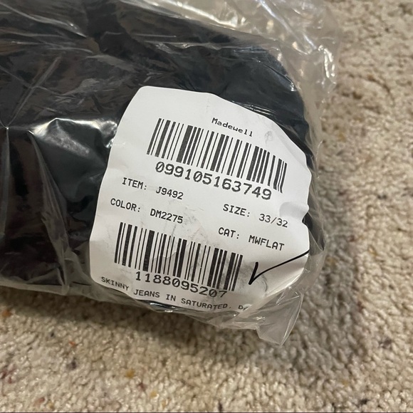 Madewell skinny authentic flex jeans classic black wash - Picture 4 of 4